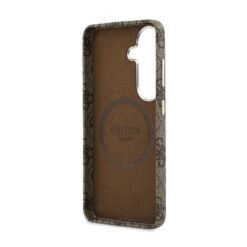 GUESS Калъф Samsung S26, PU 4G Script Metal Logo MagSafe /кафяв/ – GUHMS26S5P4FWMSW