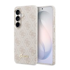 GUESS Калъф Samsung S26, PU 4G Script Metal Logo MagSafe /розов/ – GUHMS26S5P4FWMSP