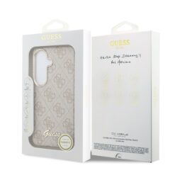 GUESS Калъф Samsung S26, PU 4G Script Metal Logo MagSafe /розов/ – GUHMS26S5P4FWMSP