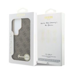 GUESS Калъф Samsung S26 Ultra, PU 4G Script Metal Logo MagSafe /кафяв/ – GUHMS26L5P4FWMSW