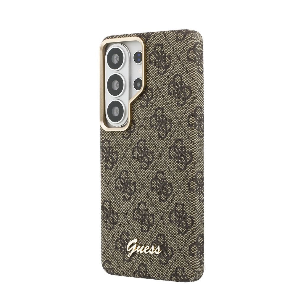 GUESS Калъф Samsung S26 Ultra, PU 4G Script Metal Logo MagSafe /кафяв/ – GUHMS26L5P4FWMSW