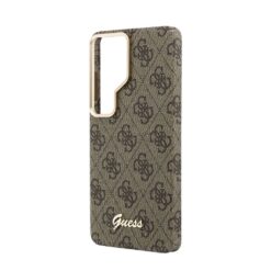 GUESS Калъф Samsung S26 Ultra, PU 4G Script Metal Logo MagSafe /кафяв/ – GUHMS26L5P4FWMSW