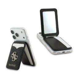 GUESS калъф за карти PU 4G Mirror MagSafe, /черен/ – GUWMSMIP4GK