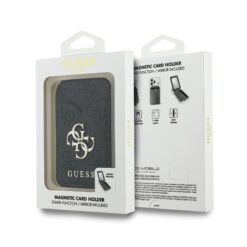 GUESS калъф за карти PU 4G Mirror MagSafe, /черен/ – GUWMSMIP4GK