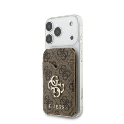 GUESS калъф за карти PU 4G Mirror MagSafe, /кафяв/ – GUWMSMIP4GW