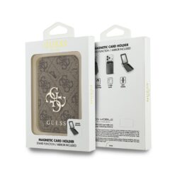 GUESS калъф за карти PU 4G Mirror MagSafe, /кафяв/ – GUWMSMIP4GW
