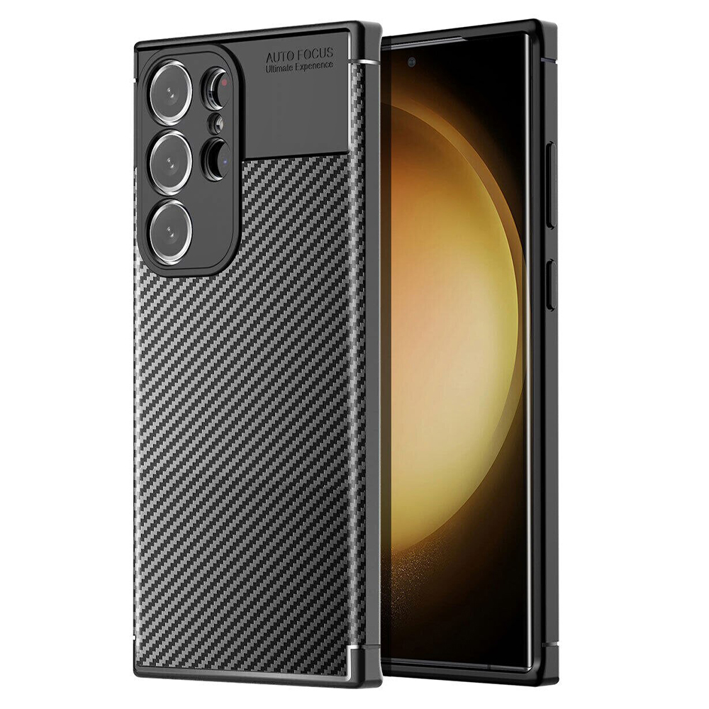 Калъф Business CARBON Samsung A57 5G /черен/