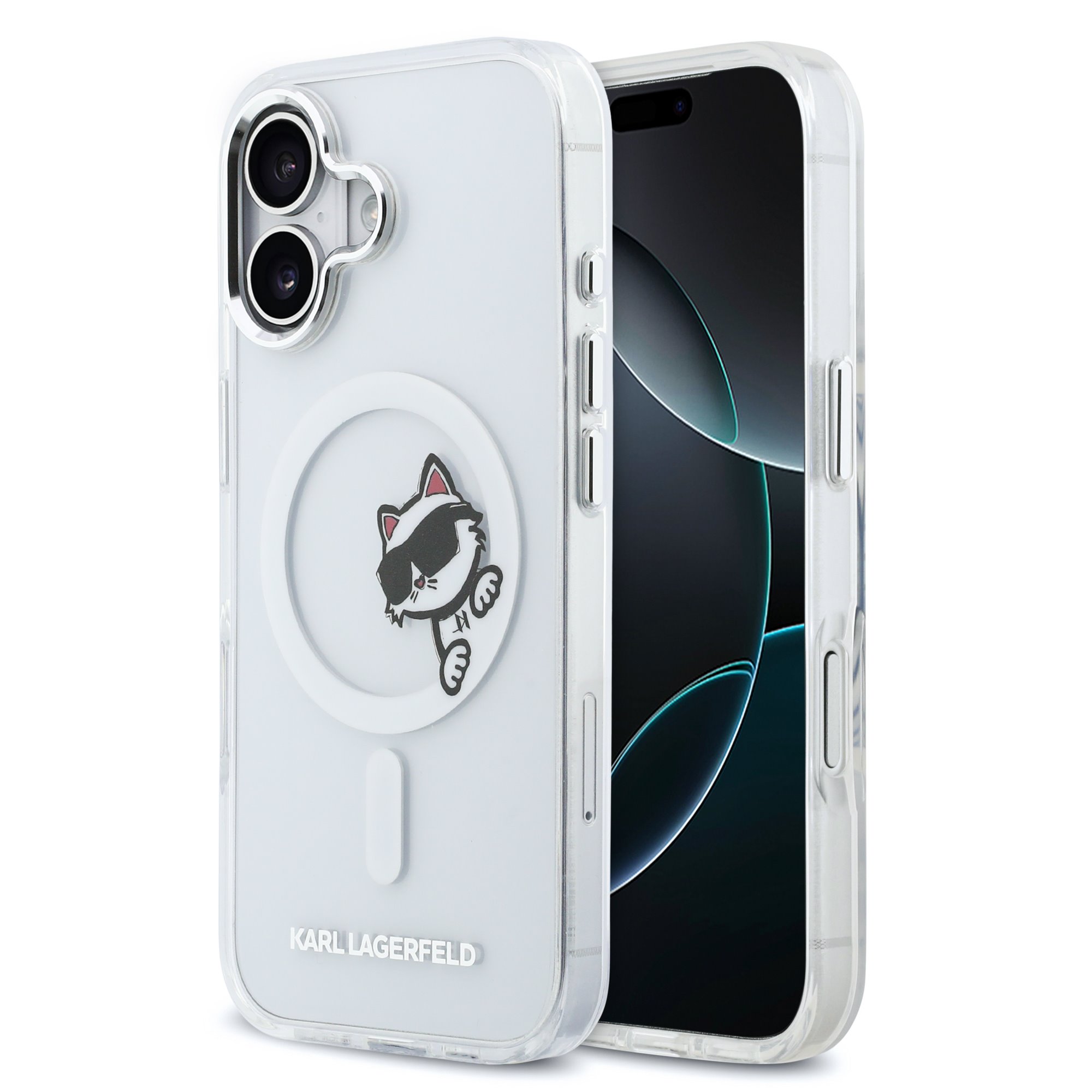 Karl Lagerfeld Калъф Apple iPhone 17, IML Choupette Peekaboo MagSafe /прозрачен/ – KLHMP17S6HCPSCT