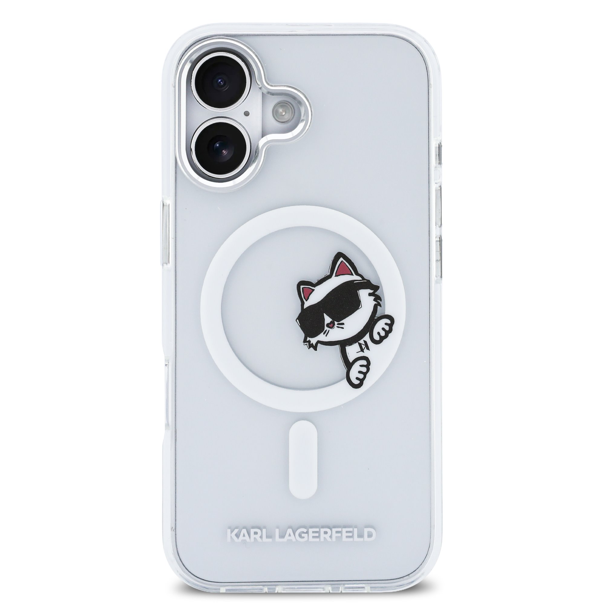 Karl Lagerfeld Калъф Apple iPhone 17, IML Choupette Peekaboo MagSafe /прозрачен/ – KLHMP17S6HCPSCT