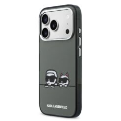 Karl Lagerfeld Калъф Apple iPhone 17 Pro, IML K/C Heads Logo MagSafe /черен/ – KLHMP17L6HPKACK