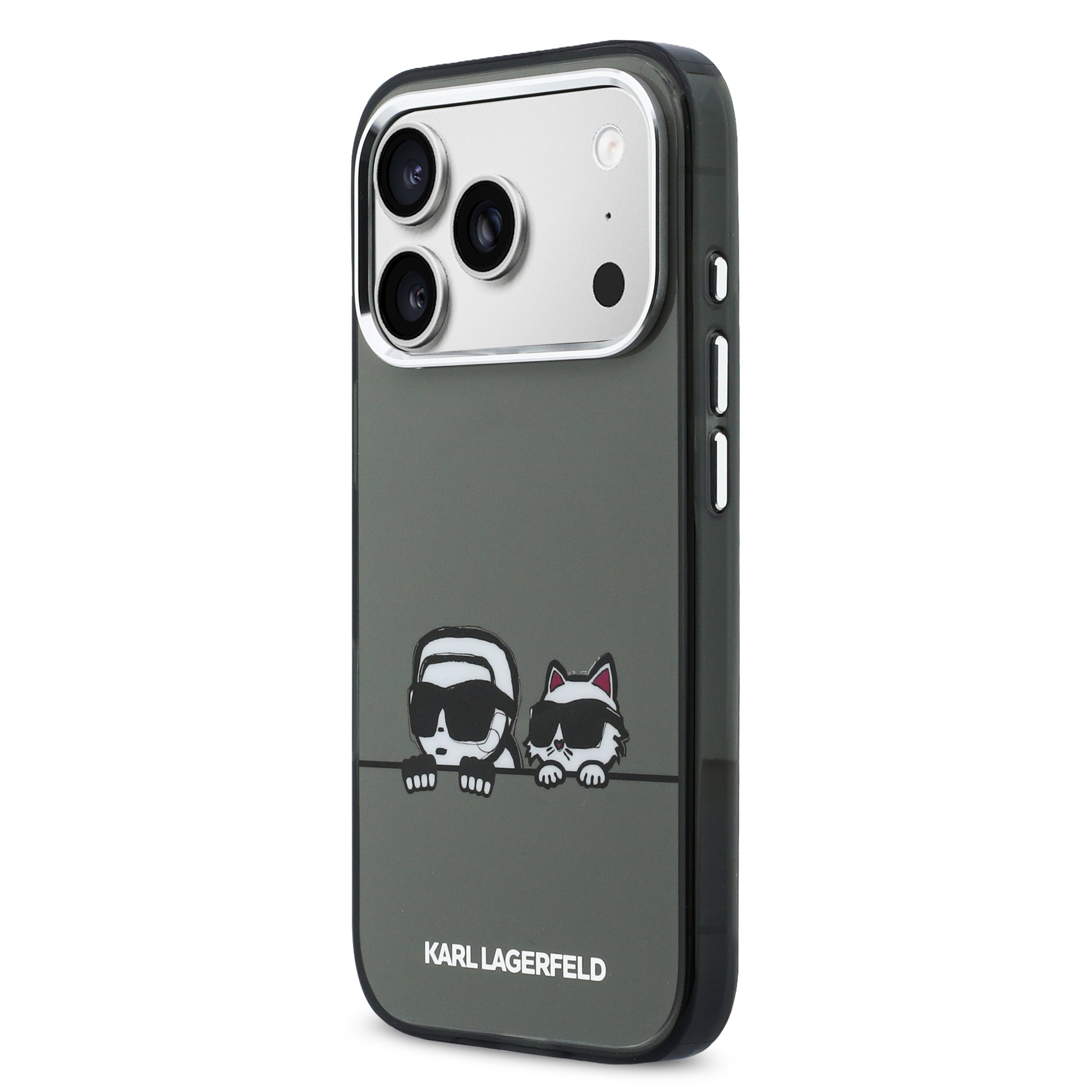Karl Lagerfeld Калъф Apple iPhone 17 Pro, IML K/C Heads Logo MagSafe /черен/ – KLHMP17L6HPKACK