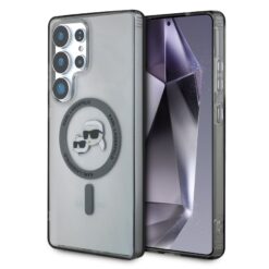 Karl Lagerfeld Калъф Samsung S25 Ultra, IML K/CH Heads MagSafe, /черен/ – KLHMS25LHLSKCK