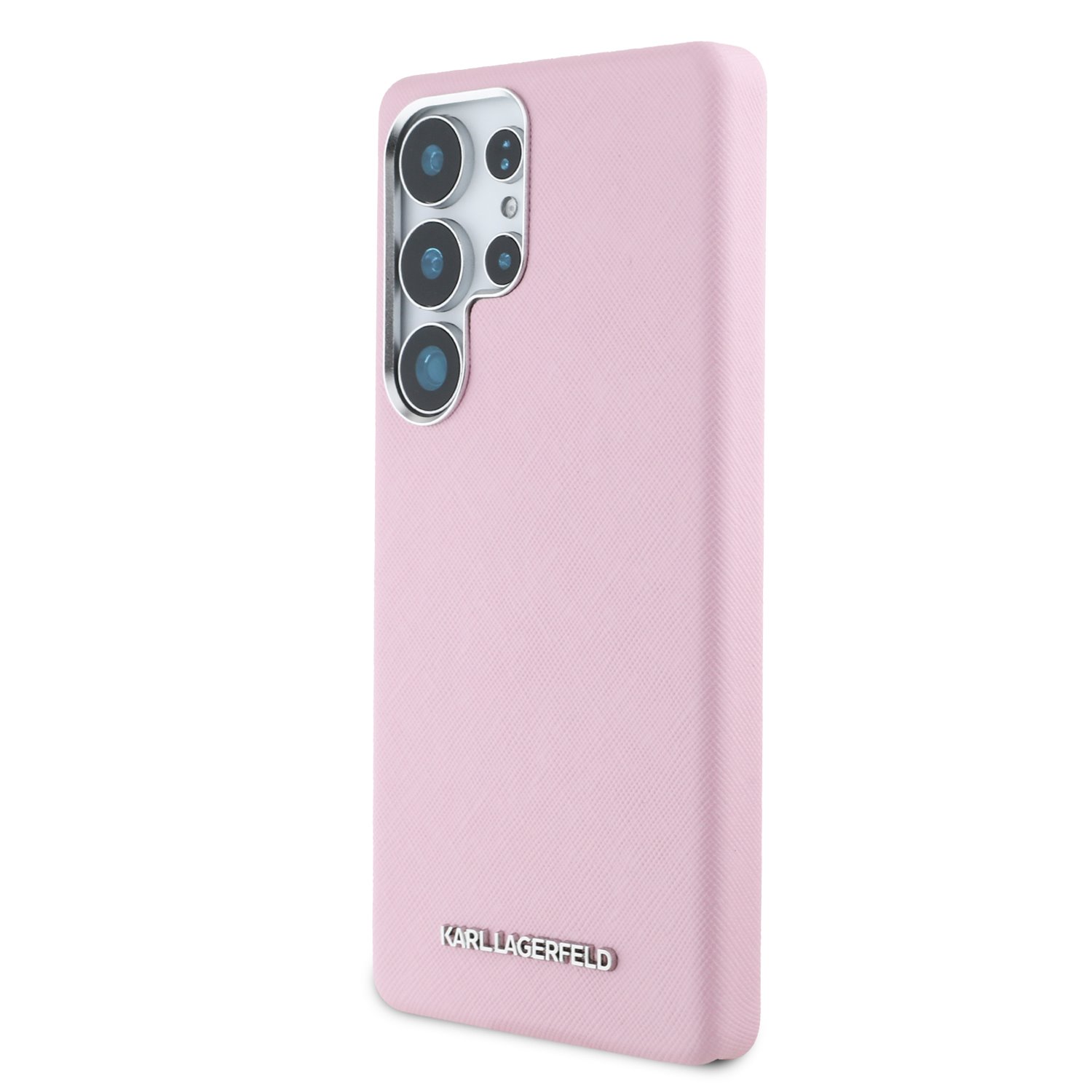Karl Lagerfeld Калъф Samsung S25 Ultra, PU Saffiano Metal Logo and Frame /розов/ – KLHMS25LPSAFWMCP