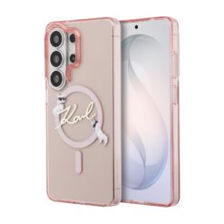 Karl Lagerfeld Калъф Samsung S26 Ultra, IML Choupette Head MagSafe /розов/ – KLHMS26L5HKSCAP