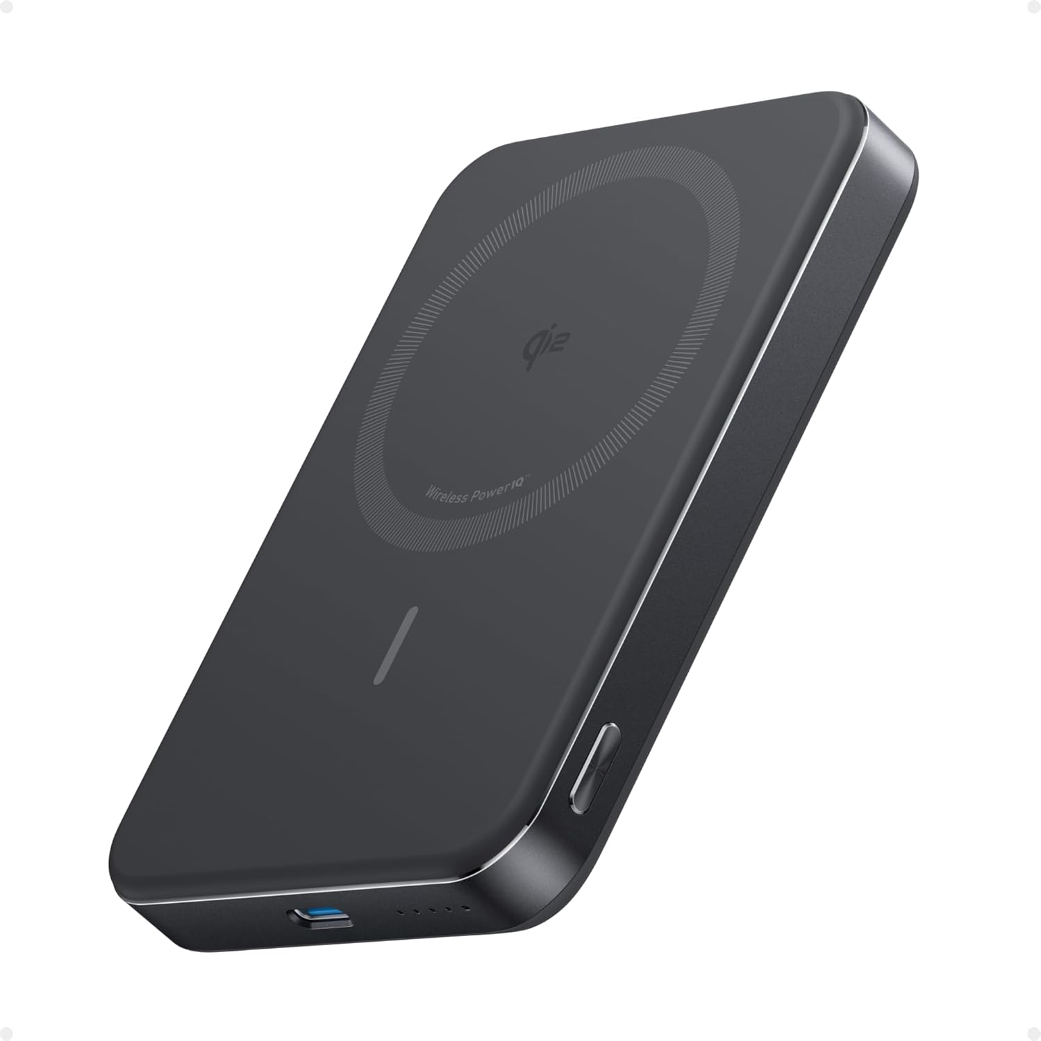 ANKER Power Bank 10000 mAh 15W, MagGo Wireless Magnetic Qi2 /черен/ – A1664H11