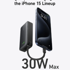 ANKER Power Bank 10000 mAh, 30W + вграден кабел Type – C, Nano 545 /черен/ – A1259G11