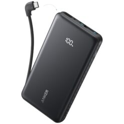 ANKER Power Bank, 20000 mAh, 22.5W + вграден кабел Type-C, Zolo /черен/ – A110EH11