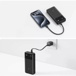 ANKER Power Bank, 20000 mAh, 30W + кабел Type-C – Type-C, Powercore /черен/ – A1384G11