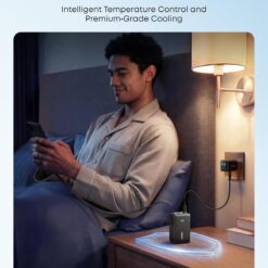 ANKER Power Bank, 20000 mAh, 45W + кабел Type-C – Type-C, Nano /черен/ – A1638H11