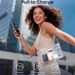 ANKER Power Bank, 20000 mAh, 45W + кабел Type-C – Type-C, Nano /черен/ – A1638H11