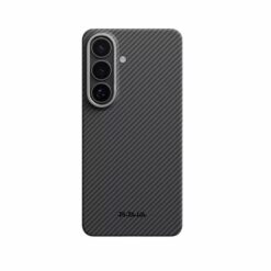 PITAKA Калъф Samsung S26, Aramid Edge MagSafe, черно/сиво – KS2601