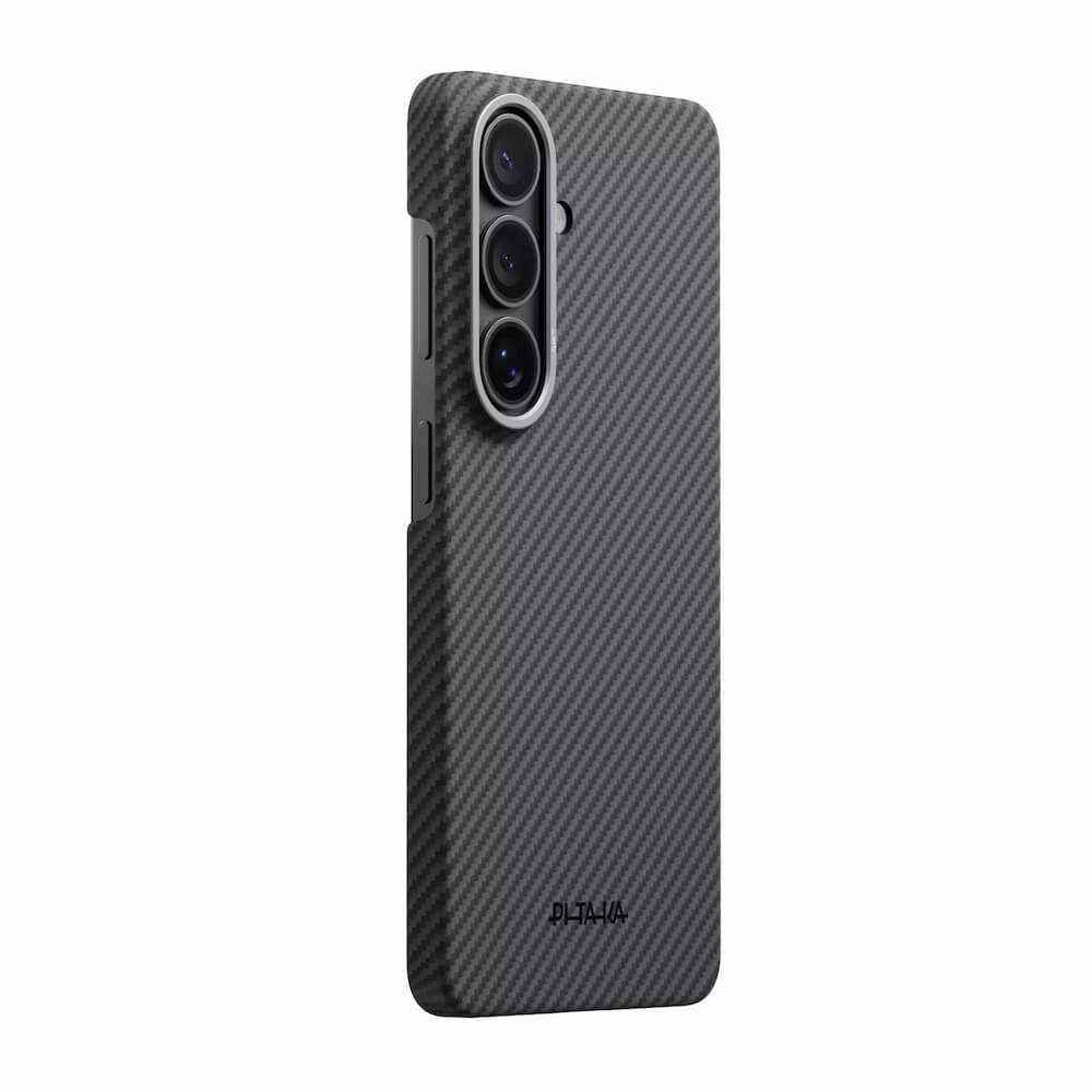 PITAKA Калъф Samsung S26, Aramid Edge MagSafe, черно/сиво – KS2601