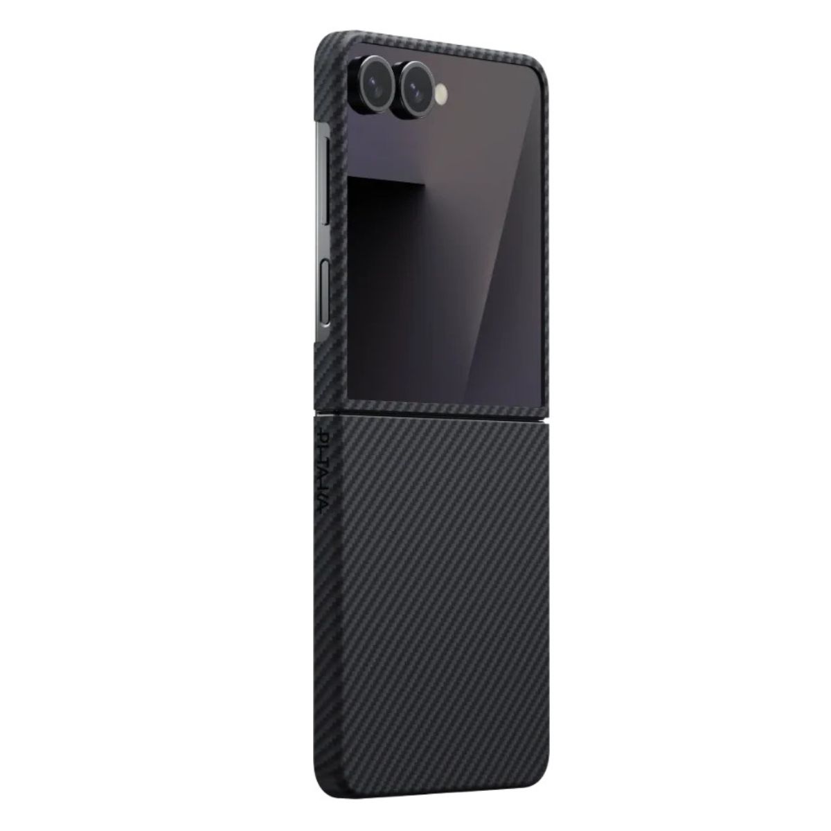 PITAKA Калъф Samsung Z Flip 7, Ultra-Slim MagSafe, black-grey twill – FBFLIP7