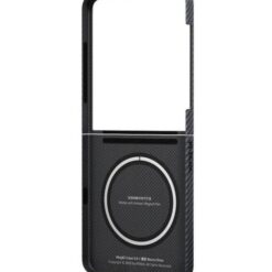PITAKA Калъф Samsung Z Flip 7, Ultra-Slim MagSafe, black-grey twill – FBFLIP7