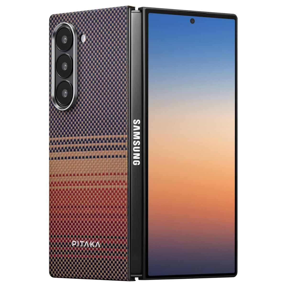 PITAKA Калъф Samsung Z Fold 7, Ultra-Slim MagSafe, sunset – FSFold7