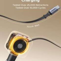 UGREEN 12V 60W, USB-A + USB-C + кабел Type-C, /графит/ – EC602 / 55212B