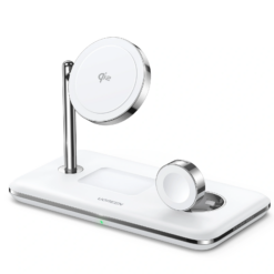 UGREEN Холдер + 3-в-1 Зарядна станция Wireless Magnetic Qi2 /бял/ – CD278 / 90326