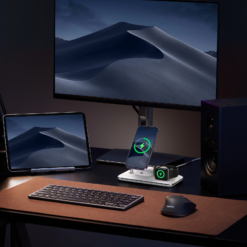 UGREEN Холдер + 3-в-1 Зарядна станция Wireless Magnetic Qi2 /бял/ – CD278 / 90326