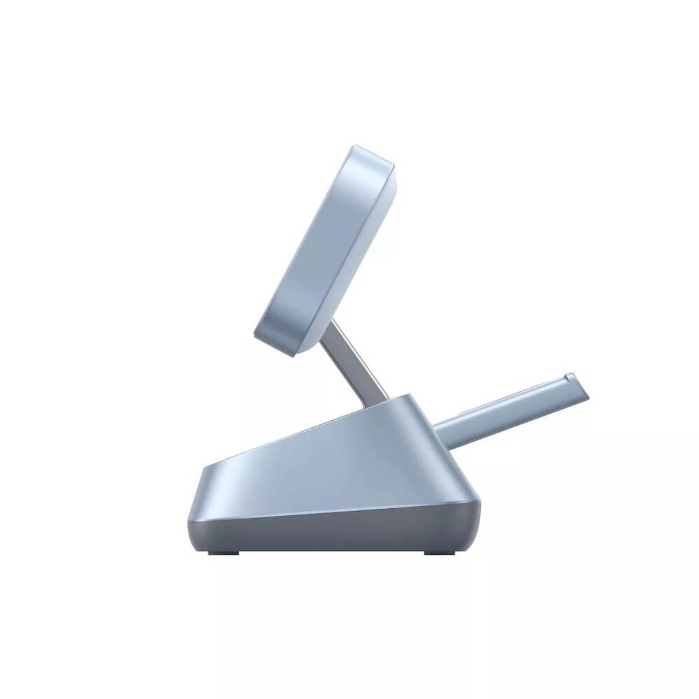 UGREEN Холдер + 3-в-1 Зарядна станция Wireless Magnetic Qi2 /сив/ – W711 / 55677