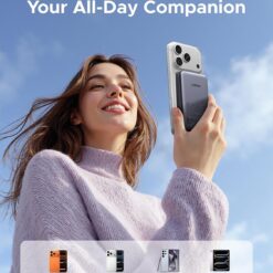 UGREEN Power Bank 10000 mAh 20W, Magnetic Wireless /графит/ – PB561 / 25919