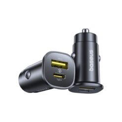 BASEUS 12V 30W, USB-A + USB-C,GoTrip DP1 /черен/ – C00072300123-00