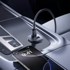 BASEUS 12V 30W, USB-A + USB-C,GoTrip DP1 /черен/ – C00072300123-00