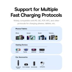 BASEUS 12V 30W, USB-A + USB-C,GoTrip DP1 /черен/ – C00072300123-00