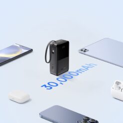 BASEUS 30000 mAh, 22.5W + вграден кабел Type-C, EnerFill FC51 Bipow 2 Pro /черен/ – E0028100