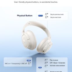 BASEUS Bluetooth HF Bass BH1 NC ANC /бял/ – A0203702