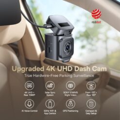 BASEUS Dash Camera PrimeTrip VD1 Pro 4K Solar Lithium Battery /черен/ – C0119800