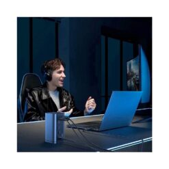 BASEUS Хъб 11-в-1 Spacemate от Type-C към 2xUSB3.0+1xUSB2.0+2xHDMI 4K+USB-C(PD)100W+USB-C(data)+2xDP+RJ45+AUX/m/3.5mm /сив/ – B00568101813-00