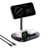 BASEUS Холдер + 3-в-1 Charging station Wireless Magnetic Qi2 15W EnerFill FS41, за бюро /черен/ – P10281904123-02