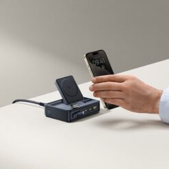BASEUS Холдер + 5-в-1 Charging station Wireless Magnetic Qi2 140W Nomos, за бюро /черен/ – P10170902123-00