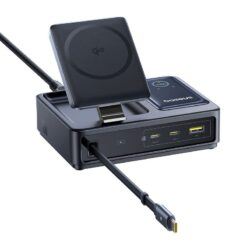 BASEUS Холдер + 5-в-1 Charging station Wireless Magnetic Qi2 140W Nomos, за бюро /черен/ – P10170902123-00