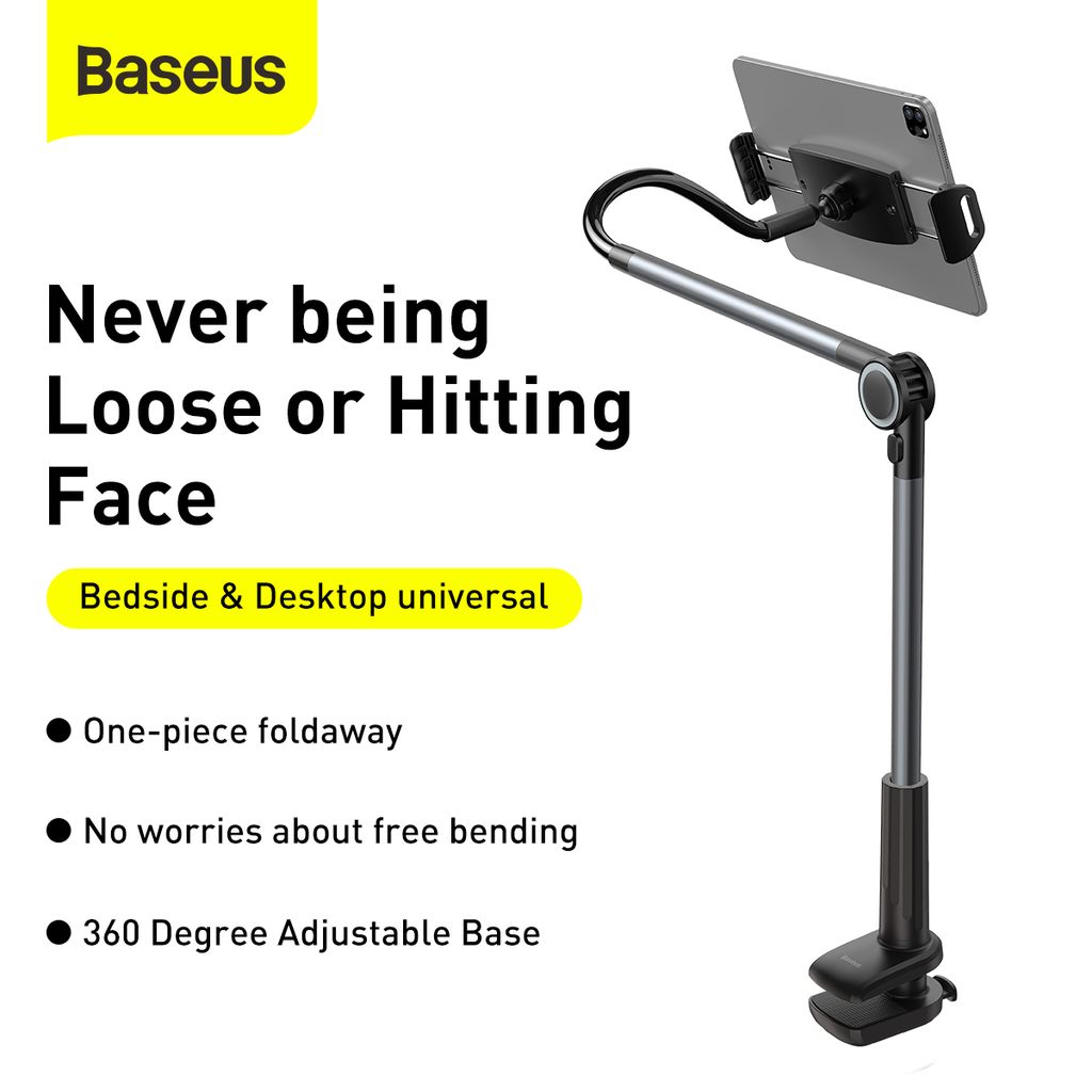 BASEUS Холдер Adjustable Long Arm Lazy за прикрепяне към бюро (таблет/телефон) /черен/ – LUZQ000013