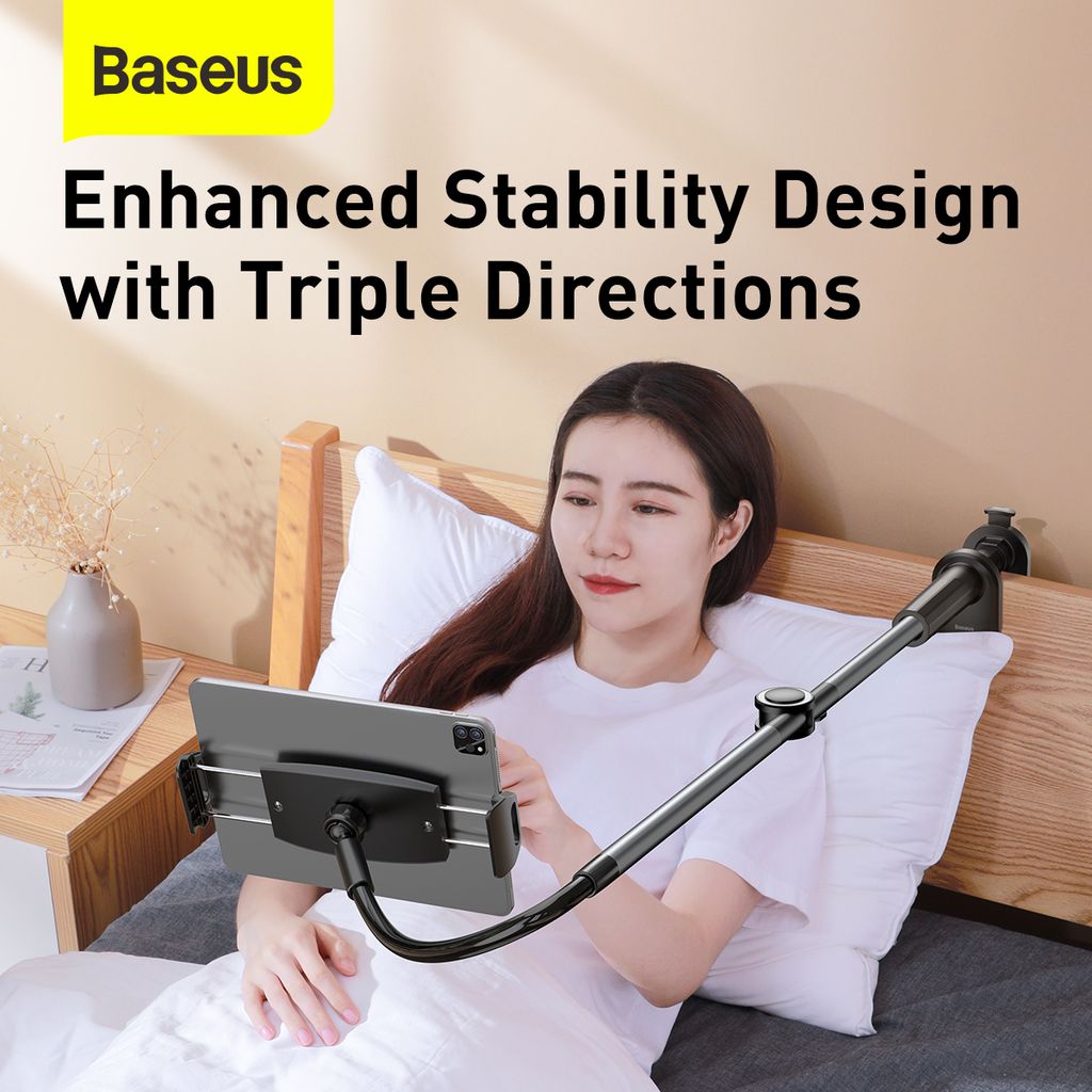 BASEUS Холдер Adjustable Long Arm Lazy за прикрепяне към бюро (таблет/телефон) /черен/ – LUZQ000013