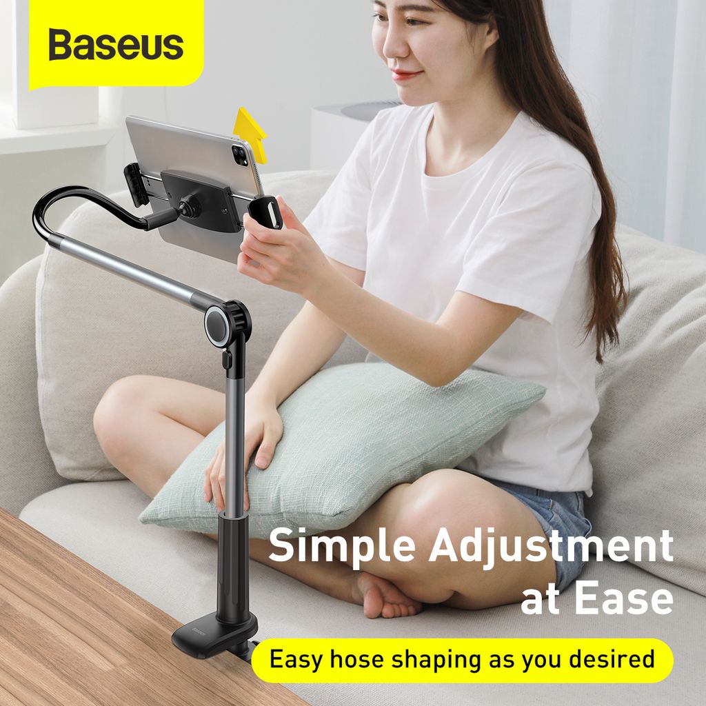 BASEUS Холдер Adjustable Long Arm Lazy за прикрепяне към бюро (таблет/телефон) /черен/ – LUZQ000013