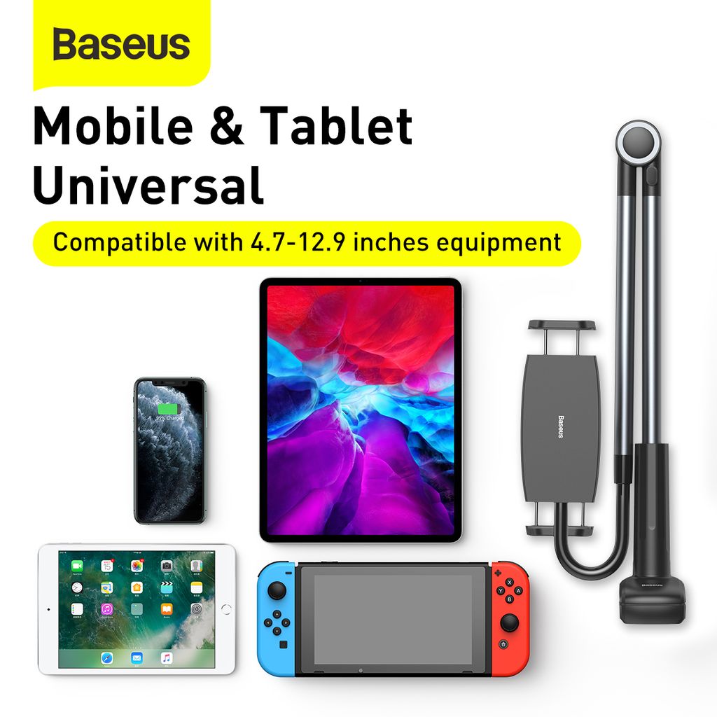 BASEUS Холдер Adjustable Long Arm Lazy за прикрепяне към бюро (таблет/телефон) /черен/ – LUZQ000013