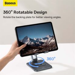 BASEUS Холдер Biaxial Metal Stand за бюро (таблет/телефон) /сив/ –  B10431801811-00