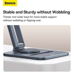 BASEUS Холдер Biaxial Metal Stand за бюро (таблет/телефон) /сив/ –  B10431801811-00